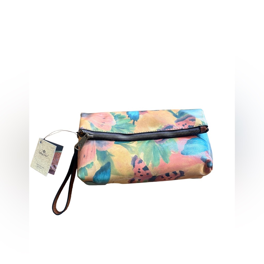 Patricia Nash Watercolor Butterfly Wristlet Clutch